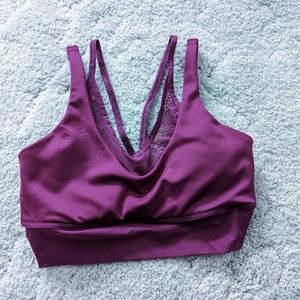Alo Yoga Airlift Double Trouble Bra in Wild Berry